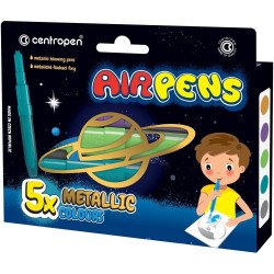 Filctoll fújós készlet Centropen AIRPENS 1590 Metallic 5 klf. szín Író- irodaszer, papíráru Centropen