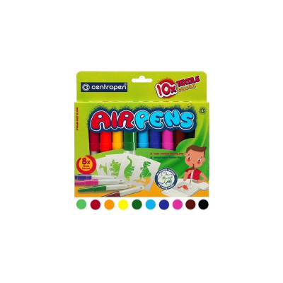 Filctoll fújós készlet Centropen AIRPENS 1539 Textile 10 klf. szín Filctoll fújós készlet Centropen AIRPENS 1539 Textile 10 klf. szín