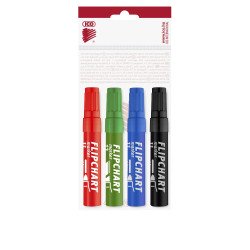 Flipchart marker vízbázisú 1-4mm, vágott Artip 12, 4 klf.szín Író- irodaszer, papíráru Ico