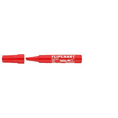 Flipchart marker vízbázisú 1-4mm, vágott Artip 12 piros
