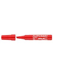 Flipchart marker vízbázisú 1-4mm, vágott Artip 12 piros Író- irodaszer, papíráru Ico