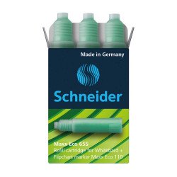 Utántöltő patron tábla- és flipchart markerhez 3 db/csom Schneider Maxx Eco 110 zöld Író- irodaszer, papíráru Schneider