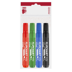 Flipchart marker vízbázisú 1-4mm, vágott Artip 12XXL, 4 klf.szín Író- irodaszer, papíráru Ico