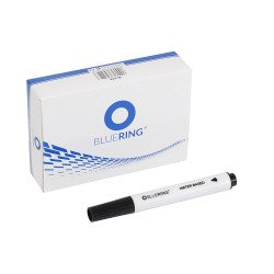 Flipchart marker rostirón vizes kerek végű 3mm, Bluering® fekete Író- irodaszer, papíráru Bluering