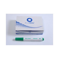 Flipchart marker rostirón vizes kerek végű 3mm, Bluering® zöld Író- irodaszer, papíráru Bluering
