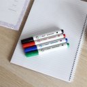 Flipchart marker készlet, rostirón vizes kerek végű 3mm, Bluering®, 4 klf. szín