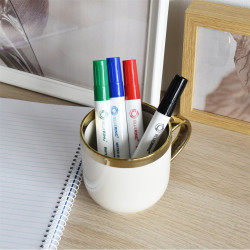 Flipchart marker készlet, rostirón vizes kerek végű 3mm, Bluering®, 4 klf. szín