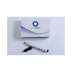 Flipchart marker rostirón vizes vágott végű 1-4mm, Bluering® fekete Író- irodaszer, papíráru Bluering