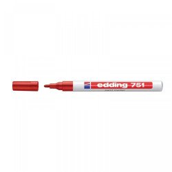 Lakkmarker 1-2mm, kerek Edding 751 piros Író- irodaszer, papíráru EDDING