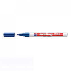 Lakkmarker 1-2mm, kerek Edding 751 kék Író- irodaszer, papíráru EDDING