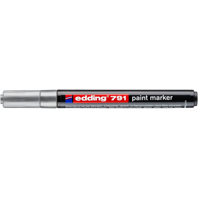 Lakkmarker 1-2mm, kerek Edding 791 ezüst