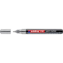 Lakkmarker 1-2mm, kerek Edding 791 ezüst Író- irodaszer, papíráru EDDING
