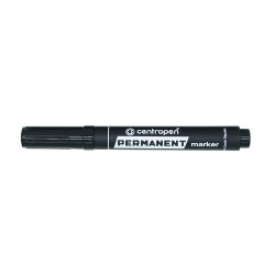 Alkoholos marker 1-4,6mm, vágott hegyű, Centropen 8576 fekete Író- irodaszer, papíráru Centropen