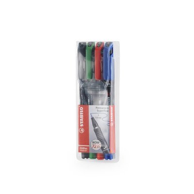 Alkoholos marker készlet 0,4mm, STABILO OHPen S, 4 klf. szín Alkoholos marker készlet 0,4mm, STABILO OHPen S, 4 klf. szín
