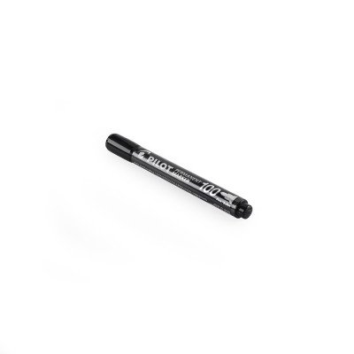 Alkoholos marker M 1mm, kerek hegyű,   Pilot 100 fekete Alkoholos marker M 1mm, kerek hegyű,   Pilot 100 fekete