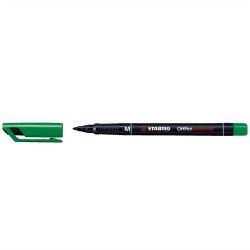 Alkoholos marker 1mm, STABILO OHPen M zöld Író- irodaszer, papíráru Stabilo