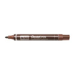Alkoholos marker fém testű 4,3mm kerek hegyű N50-EE Pentel Extreme barna Író- irodaszer, papíráru Pentel