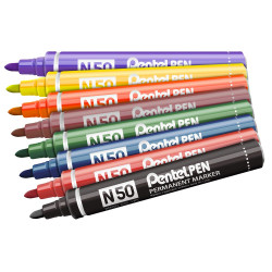 Alkoholos marker fém testű 4,3mm kerek hegyű N50-VE Pentel Extreme lila Író- irodaszer, papíráru Pentel