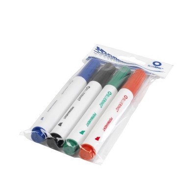 Alkoholos marker készlet, 1-4mm, vágott hegyű, 4-es készlet, Bluering®