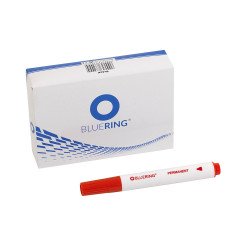 Alkoholos marker 3mm, kerek végű Bluering® piros Író- irodaszer, papíráru Bluering