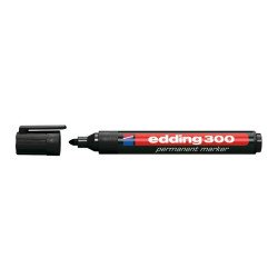 Alkoholos marker 1,5-3mm, kerek Edding 300 fekete Író- irodaszer, papíráru EDDING