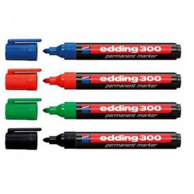 Alkoholos marker 1,5-3mm, kerek Edding 300 piros Alkoholos marker 1,5-3mm, kerek Edding 300 piros