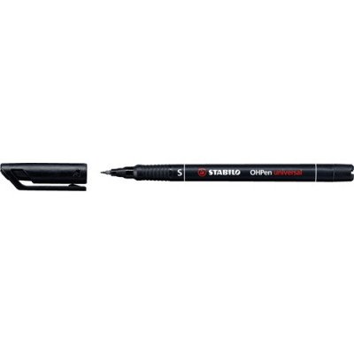 Alkoholos marker 0,4mm, STABILO OHPen S fekete Alkoholos marker 0,4mm, STABILO OHPen S fekete