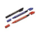 Alkoholos marker kétvégű, 0,6mm/3,5mm Pentel N75W, 3db-os készlet