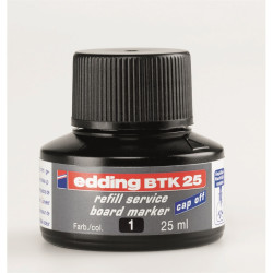 Tinta utántöltő táblamarkerhez 25ml, Edding BTK25 fekete Író- irodaszer, papíráru EDDING