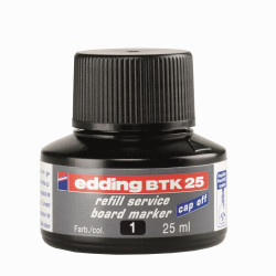 Tinta utántöltő táblamarkerhez 25ml, Edding BTK25 fekete Író- irodaszer, papíráru EDDING