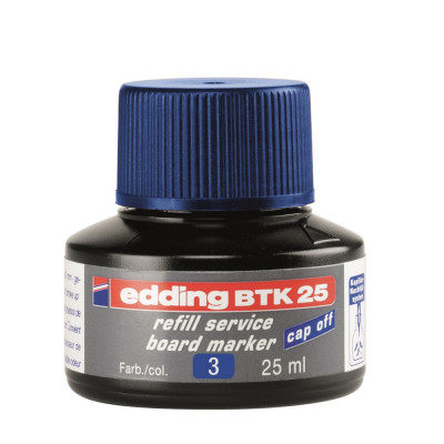 Tinta utántöltő táblamarkerhez 25ml, Edding BTK25 kék Tinta utántöltő táblamarkerhez 25ml, Edding BTK25 kék