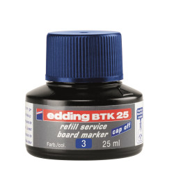 Tinta utántöltő táblamarkerhez 25ml, Edding BTK25 kék Író- irodaszer, papíráru EDDING