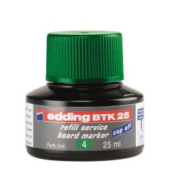 Tinta utántöltő táblamarkerhez 25ml, Edding BTK25 zöld Író- irodaszer, papíráru EDDING