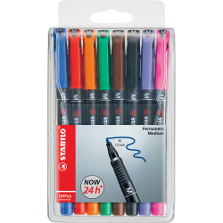 Alkoholos marker készlet 1mm, STABILO OHPen M, 8 klf. szín Író- irodaszer, papíráru Stabilo