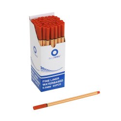 Rostirón, tűfilc vízbázisú, 0,5mm, hatszögletű test, Bluering® bordó Író- irodaszer, papíráru Bluering