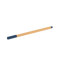 Rostirón, tűfilc vízbázisú, 0,5mm, hatszögletű test, Bluering® éjkék Író- irodaszer, papíráru Bluering