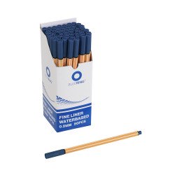 Rostirón, tűfilc vízbázisú, 0,5mm, hatszögletű test, Bluering® éjkék Író- irodaszer, papíráru Bluering
