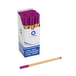 Rostirón, tűfilc vízbázisú, 0,5mm, hatszögletű test, Bluering® lila Író- irodaszer, papíráru Bluering
