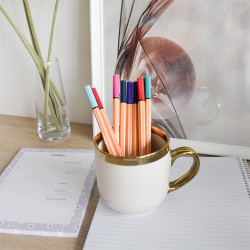 Rostirón, tűfilc vízbázisú, 0,5mm, hatszögletű test, Bluering® pink