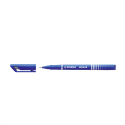 Rostirón, tűfilc 0,3mm, F STABILO Sensor kék Író- irodaszer, papíráru Stabilo