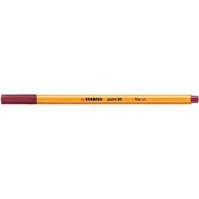 Rostirón, tűfilc 0,4mm, STABILO Point 88 bordó Rostirón, tűfilc 0,4mm, STABILO Point 88 bordó