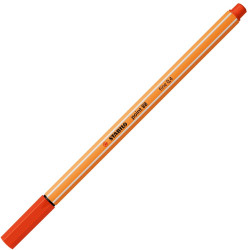 Rostirón, tűfilc 0,4mm, STABILO Point 88 piros