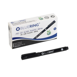 Rostirón, tűfilc alkoholos 0,4mm, OHP Bluering® S fekete Író- irodaszer, papíráru Bluering