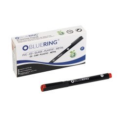 Rostirón, tűfilc alkoholos 0,5mm, OHP Bluering® F piros Író- irodaszer, papíráru Bluering
