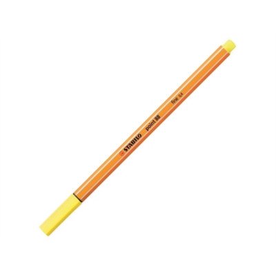 Rostirón, tűfilc 0,4mm, STABILO Point 88 sárga Rostirón, tűfilc 0,4mm, STABILO Point 88 sárga