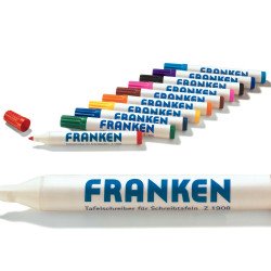 Táblamarker készlet, 2-6mm, kerek, antibakteriális,10-es klt Franken Író- irodaszer, papíráru Franken