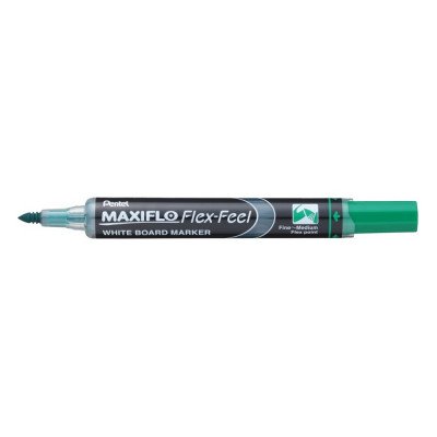 Táblamarker 1-5mm, hajlékony hegyű Pentel Maxiflo Flex Feel zöld Táblamarker 1-5mm, hajlékony hegyű Pentel Maxiflo Flex Feel zöld