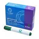 Táblamarker 3mm, mágneses, táblatörlővel multifunkciós Bluering® zöld