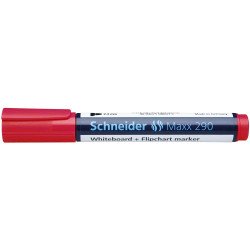 Tábla- és flipchart marker 2-3mm, kerek végű Schneider Maxx 290 piros Író- irodaszer, papíráru Schneider