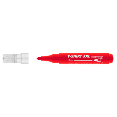 Textilmarker 1-3 mm kerek ICO T-SHIRT XXL piros Textilmarker 1-3 mm kerek ICO T-SHIRT XXL piros